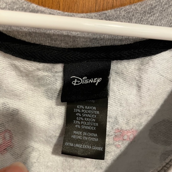 DISNEY Mickey Mouse character soft gray adult pajama set - Picture 5 of 10